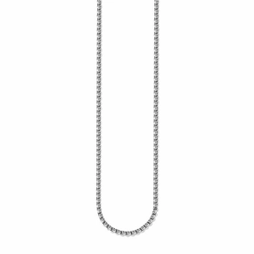 Thomas Sabo Sterling Silver Oxidised 53cm Box Chain
