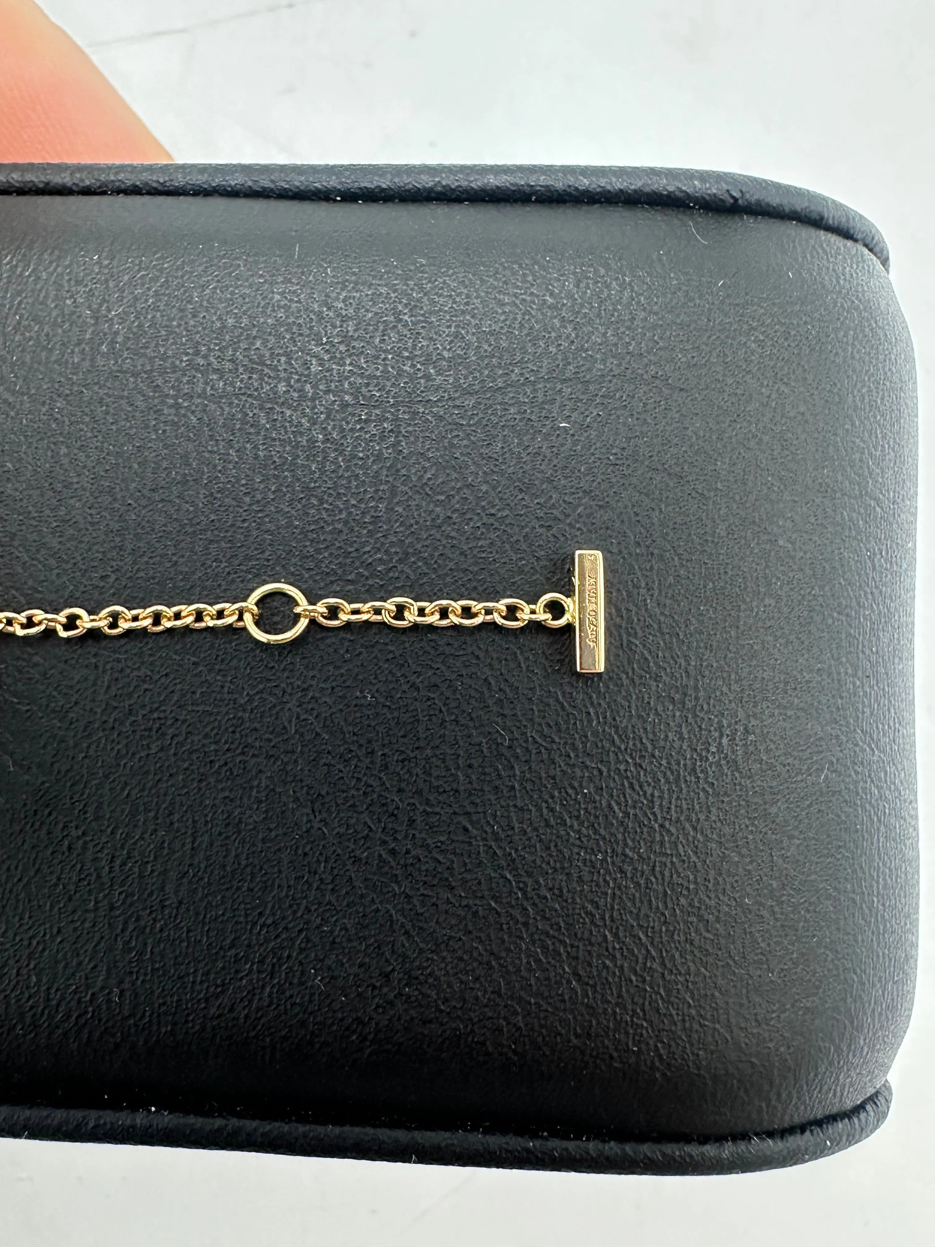 Tiffany & Company Luxury T Smile Diamond 18K Bracelet
