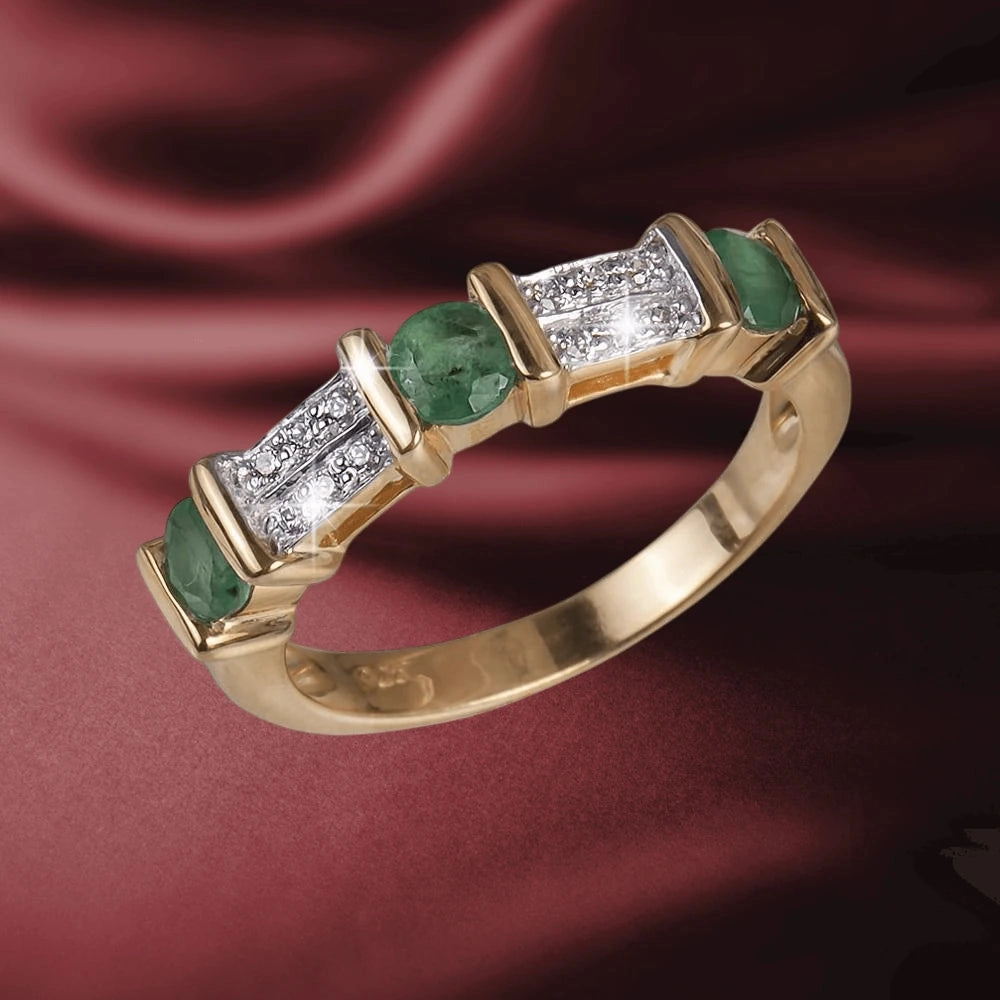 Trieste Emerald Gem Ring