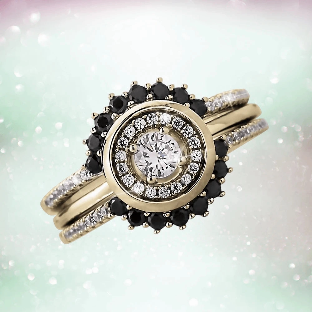 Trio Halo Ring