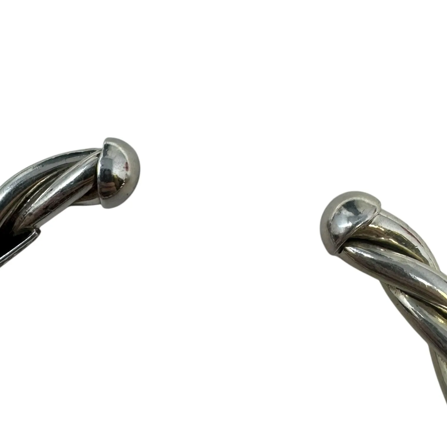 Twisted Rope Sterling Silver Cuff Bracelet