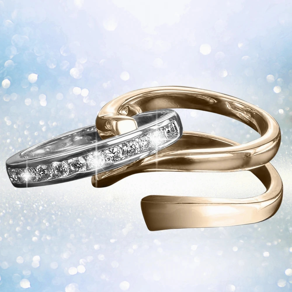 Twister Gold Ring