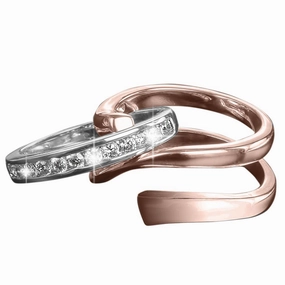 Twister Rose Gold Ring
