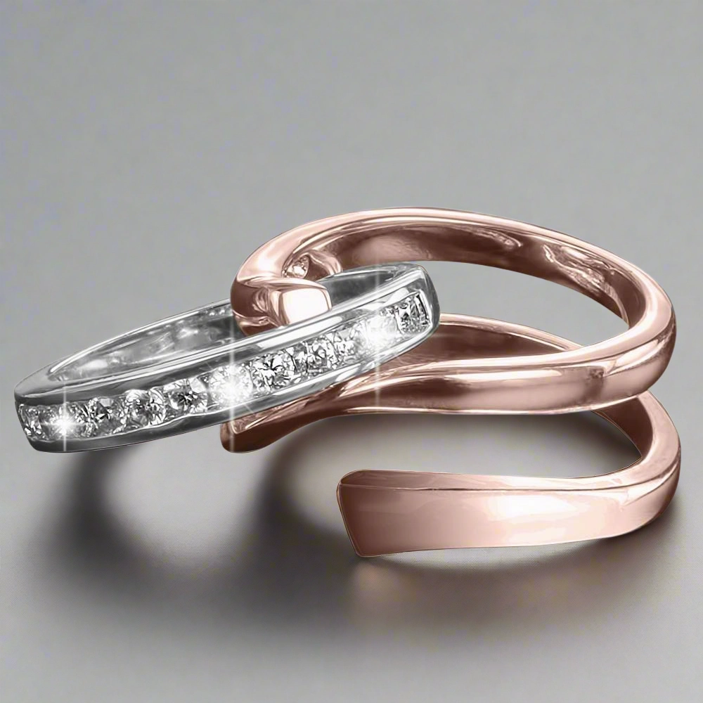 Twister Rose Gold Ring