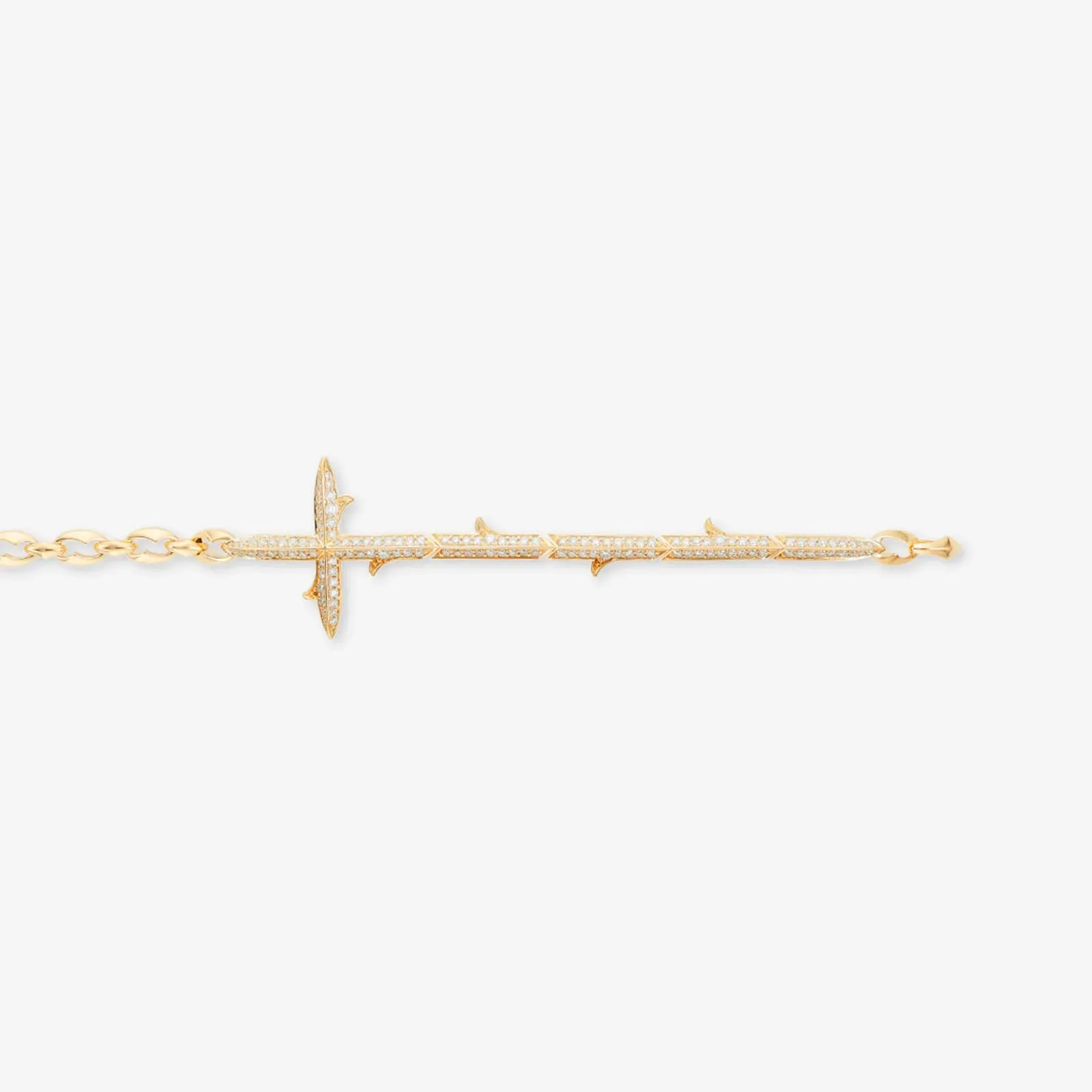 Very Cross Bracelet with Diamonds