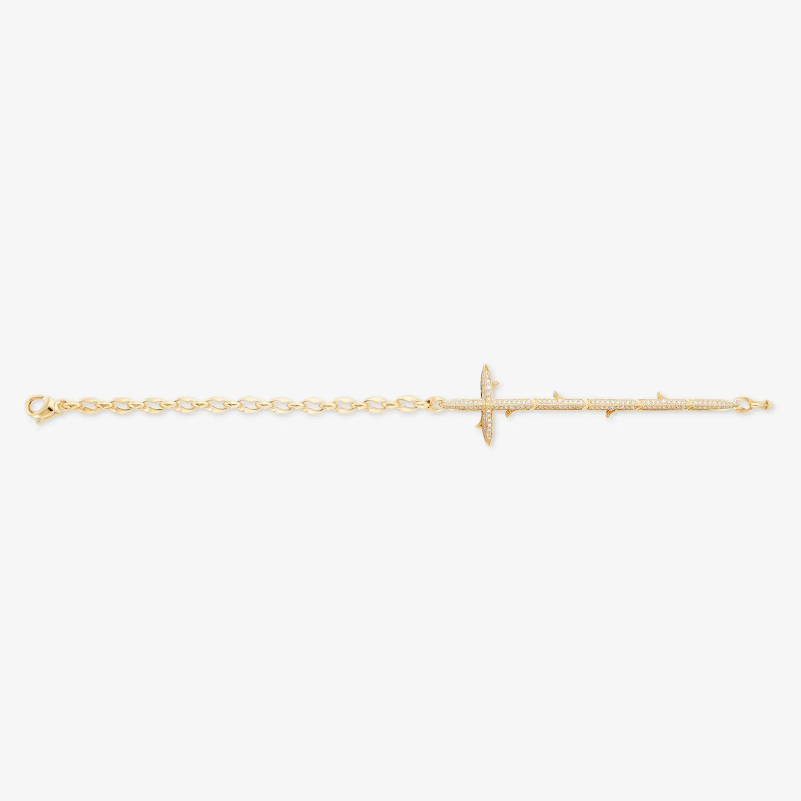 Very Cross Bracelet with Diamonds