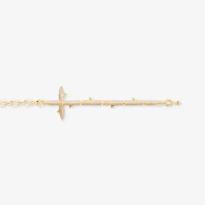 Very Cross Bracelet with Diamonds