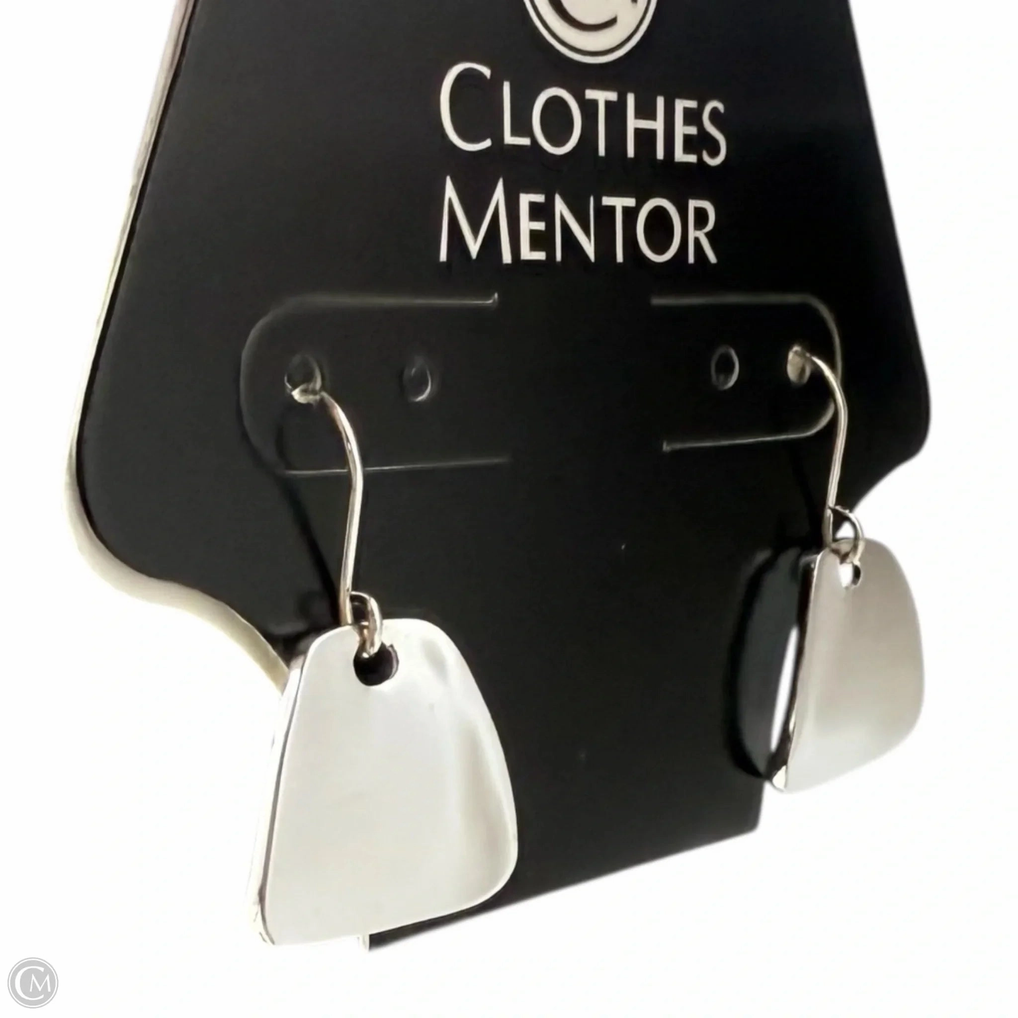 Wedge Silver Tone Drop Earrings By Robert Lee Morris