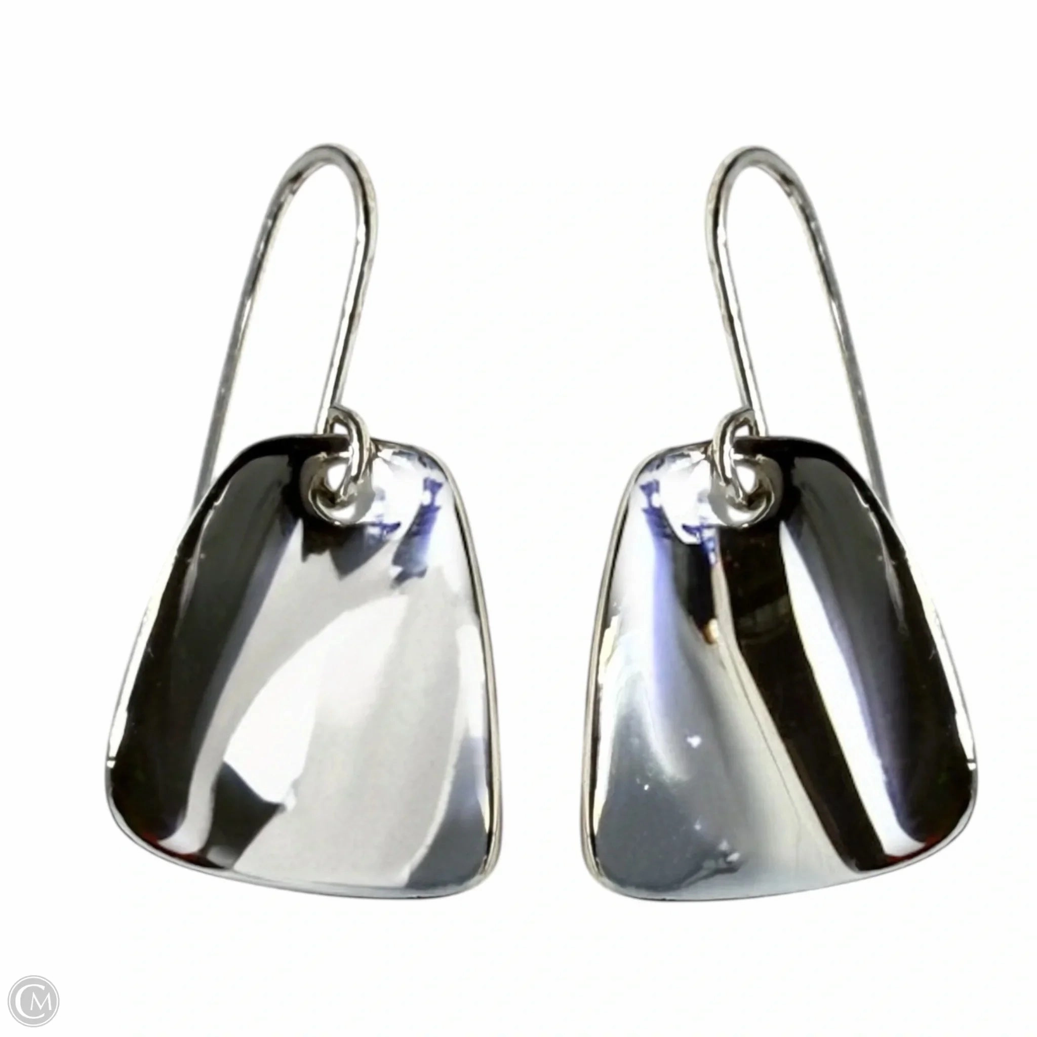 Wedge Silver Tone Drop Earrings By Robert Lee Morris