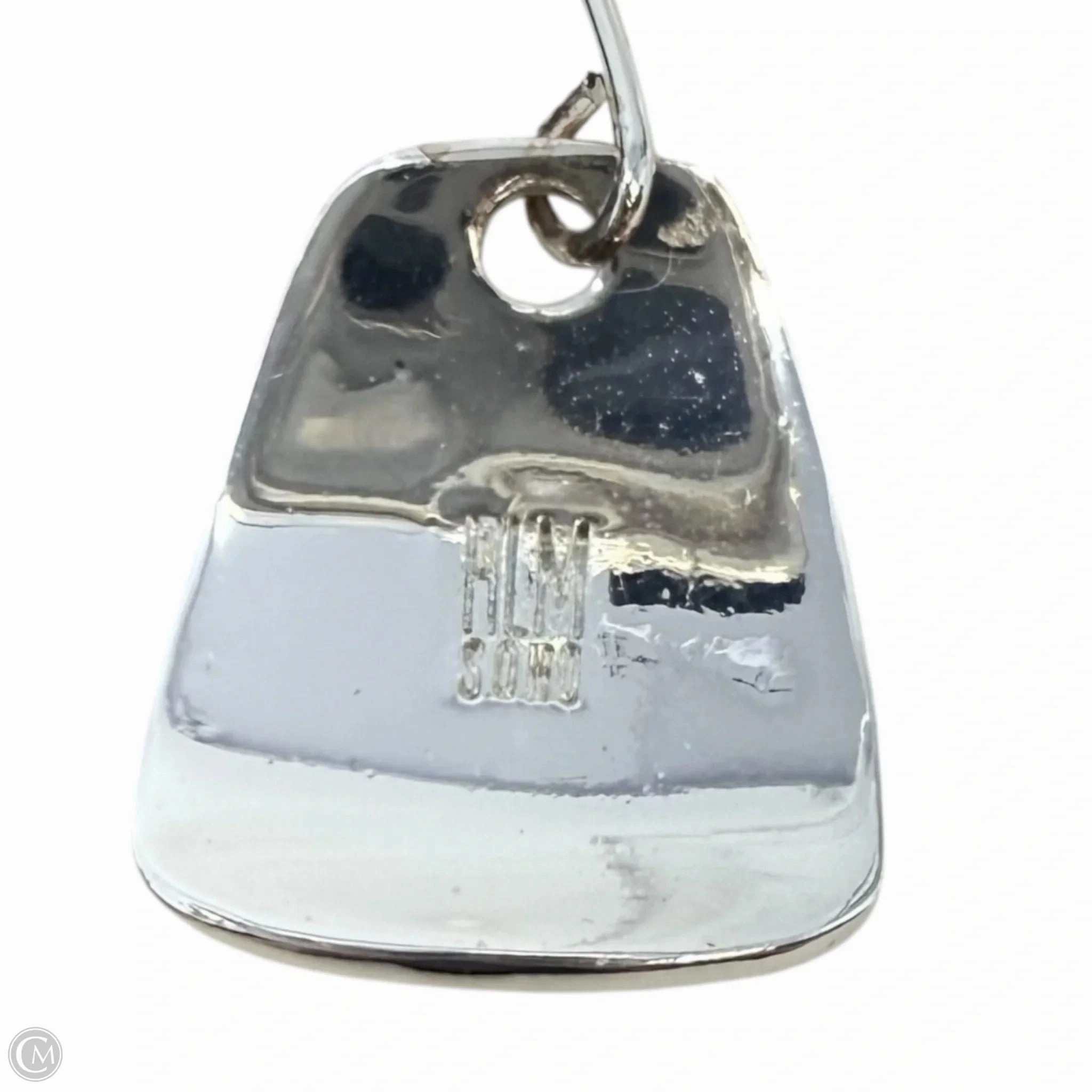 Wedge Silver Tone Drop Earrings By Robert Lee Morris